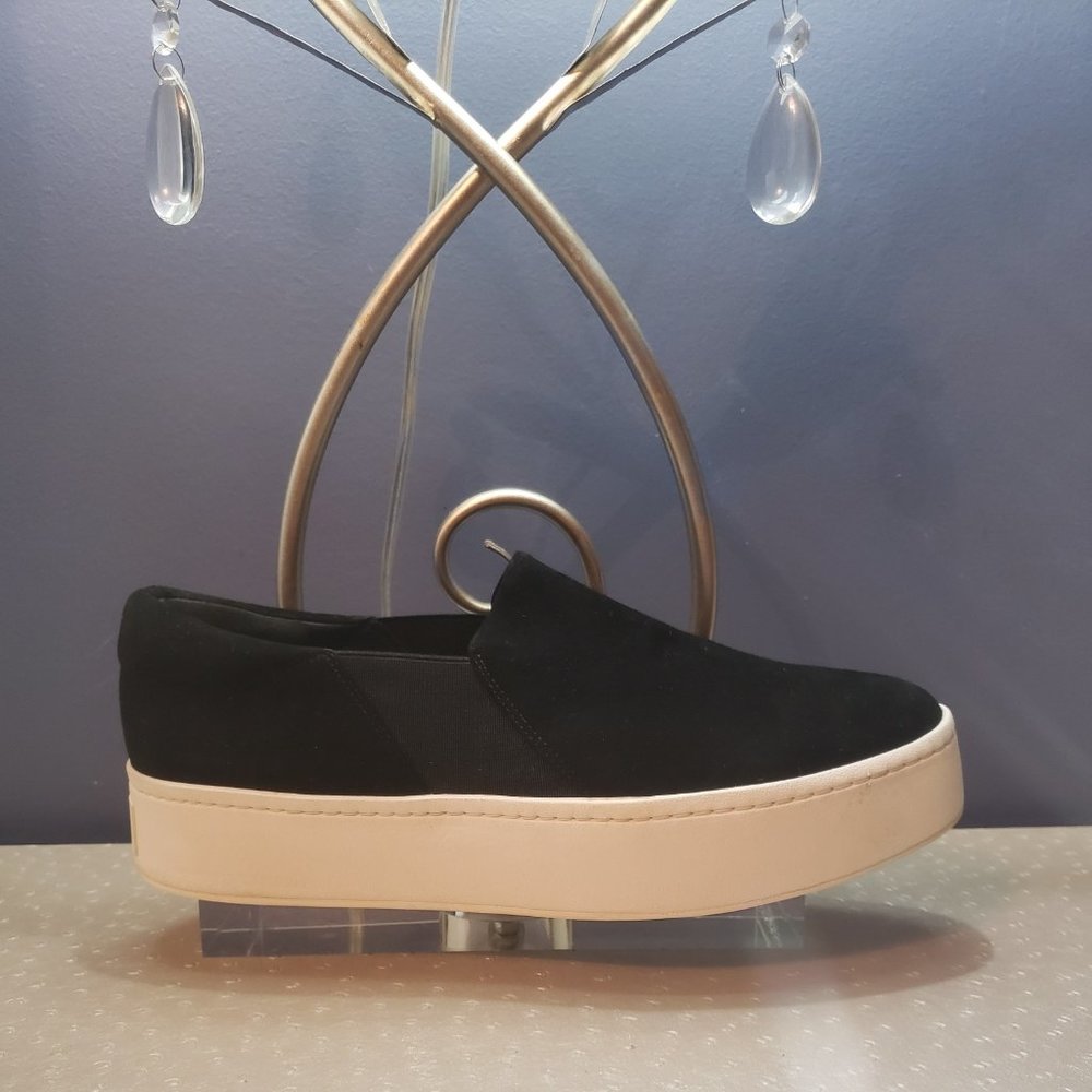 VINCE Warren Slip-On Platform Sneaker in Black